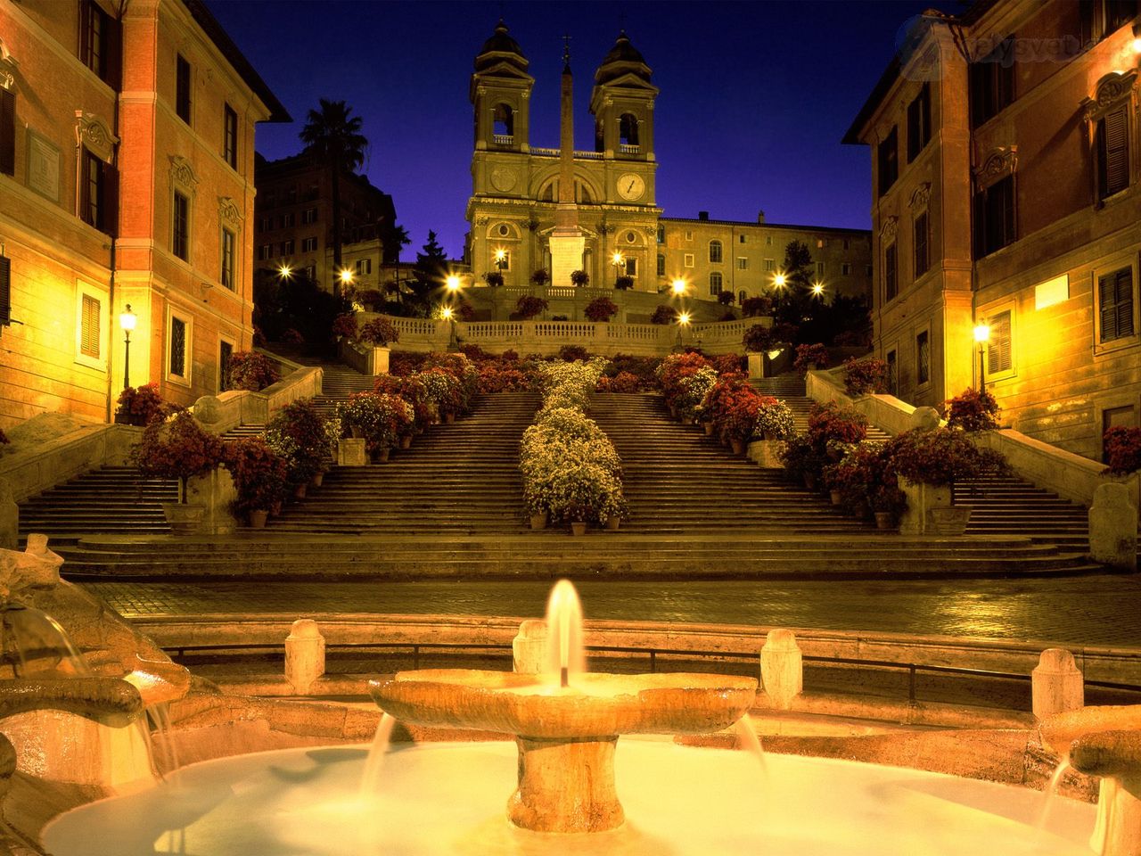 Foto: Trinita Dei Monti Church, Spanish Steps, Rome, Italy