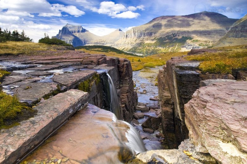 Foto: Triple Falls, Glacier National Park, Montana