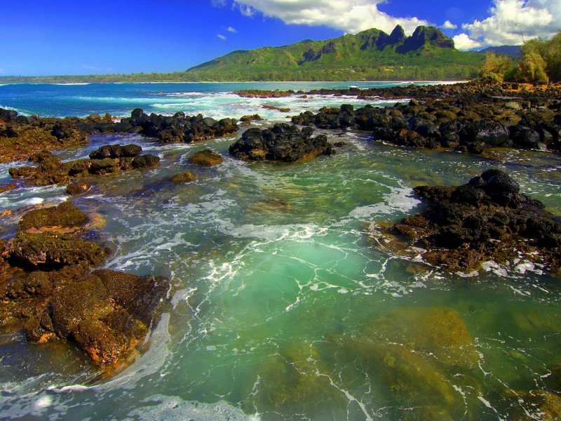 Foto: Kong Mountain Seascape, Kauai, Hawaii